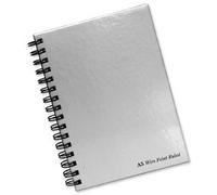 Pukka Pad Notebook Wirebound Hardback Perforated Ruled 160pp 90gsm A5 Silver Ref WRULA5 [Pack 5]