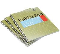 Pukka Pad Notebook Wirebound Vellum 80gsm Ruled and Margin 120 Pages A4 Ref VJM/1 [Pack 3],Brown