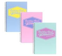 Pukka Notepad Pastel Assorted 200 Pages Pack of 3