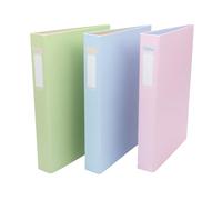 Pukka Pad Pastel Ringbinders - 25mm Spine with Customisable Label, O-Ring Mechanism for Office, School and Work - Assorted 10 Pack of Blue, Green, Pink, Colours May Vary - Manufactured in The UK