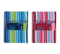 Pukka Pad Polypropylene Wirebound Jotta Notebook A4 Blue/Pink (3 Pack)