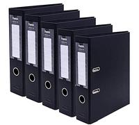 Pukka Pad, Premium Lever Arch File - 5 Pack of 2-Ring Binder Portfolios for Work or Home Paperwork Organisation - 32 x 28cm - Black