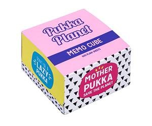 Pukka Pad, Pukka Planet Memo Block - 600 Glue-Bound Sheets of 100% Recycled 70GSM Paper - Vegan and Fully Recyclable - 2-Pack