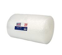 Pukka Pad, Pukka Post - Lightweight Protective Bubble Cushioning Wrap for Packaging and Mailing, Small Air Bubbles, 300mm x 20m Roll, Clear for Packing or Storage Boxes