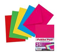 Pukka Post & Packaging Envelopes C5 Bright (Red/Yellow/Green/Blue/Pink) Gummed 1
