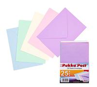 Pukka Post & Packaging Envelopes C6 Gummed 100GSM Ready-to-seal Pastel 114x162mm Pack of 25