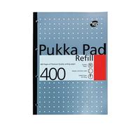 5 X Pukka Pads A4 Refill Pad - 400 Pages (Pack of 5) (Available in Silver, Pink and Blue)