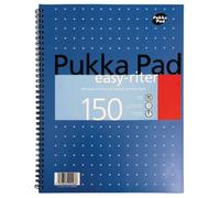 Pukka Pad Ruled Metallic Wirebound Easy-Riter Notepad 150 Pages A4 White (3 Pack) ERM009