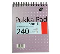 Pukka Pad Ruled Wirebound Metallic Shortie Notepad 240 Pages A5 Pack 3