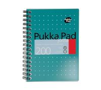 Pukka Pad Ruled Wirebound Mettalic Jotta Notepad 200 Pages A6 (3 Pack)