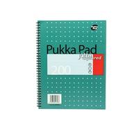 Pukka Metallic Jotta A4 Squared 5mm Green Pack of 3