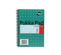 Pukka Pad Square Wirebound Metallic Jotta Notepad 200 Pages A5 (Pack of 3) JM021