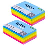 Pukka Pad Stickys - Rectangular Yellow Sticky Note Block - Self-Adhesive and Easy to Reposition for Office Memos, Study Reminders - 400 Sheets of 70GSM Paper - 127 x 76mm, 2 Pack