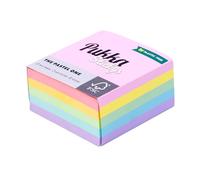 Pukka Pad Stickys - Square Pastel Sticky Note Cube - Self-Adhesive and Easy to Reposition for Office Memos, Study Reminders, and Personal Appointments - 400 Sheets of 70GSM Paper - 76 x 76mm
