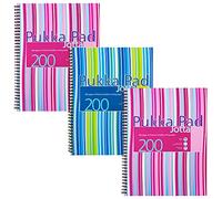 pukka pads JP018 - Pukka Pad A4 Polyprop Jotta 200 Page Pink Strips JP018 - (PK3)