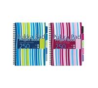 Pukka Pads A4 Stripes Project Book, Pack of 3