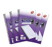 Pukka Pad, Things To-Do Today Note Pad - Pack of 5 Wirebound Notebooks with 115 Sheets of 80GSM Paper with Perforation - Includes Space for Appointments, Sketches, Lists, and More