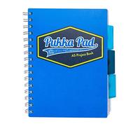Pukka Pad Vision A5 Project Book Perforated Ruled 3 Divider 80gsm 250pp - Blue 8612- Single