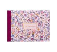 Pukka Pad Visitor Book A4 Bloom Design Cream Floral Hardcover Signing in Book 96 Pages with 768 Entry Spaces & 120GSM Paper Visitor Log Book Sign in & Out Book for Workplace Holiday Home Schools