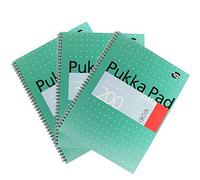 Pukka Pad White A4 Wirebound Pads 200 Page 80gsm (Ruled/Margin) - Pack of 5