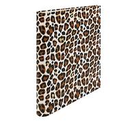 Pukka Pad, Wild A4 Preloaded Rollbound Ringbinder - includes Personal Details and Planner Pages - Comes Preloaded with 5-Part Dividers - Standard D-Ring Mechanism - Leopard