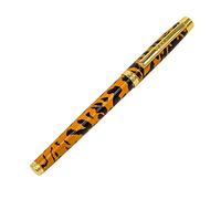 Pukka Pad, Wild Premium Ballpoint Pen with Gold Foil Display Box and Hanging Ribbon - Black Ink - Tiger
