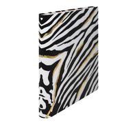 Pukka Pad Wild Roll Bound Ring binder Zebra - Preloaded with Wild A4 5 Part Divider
