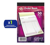 Pukka Pads 127 X 203Mm 50 Set Ncr Duplicate Order Book - Single Book Pukka Multicolor