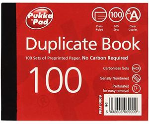 Pukka Pads 6900-FRM - Value Duplicate Book Plain Ruled 105x130mmPK5