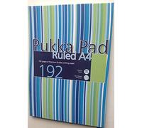 Pukka Pads A4 Ruled Feint Stripe Designed Case Bound Book - Assorted (192 Pages)