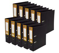 Pukka Pads Pukka Pad, Black Recycled Lever Arch A4 Binder - 2 Ring, 70mm Paperboard File - Pack Of 10