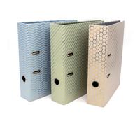 Pukka Pads Pukka Pad Haze A4 Lever Arch Files Pack Of 3 File Boxes With 2 Ring Standard Mechanism With Lock Clip, 70mm Capacity, And Thumb