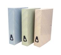 Pukka Pads Pukka Pad Haze Foolscap Box Files Pack Of 3 Filing Boxes With Internal Spring Clip & Thumb Holes For Easy Retrieval 70mm