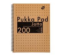 Pukka Pads Pukka Pad, Jotta Notebooks Pack Of 3 Twin-Wirebound Notebooks 80Gsm Paper With 8mm Lines - Features Microperforated Edges And