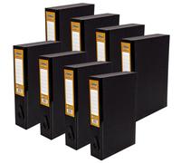 Pukka Pads Pukka Pad, Recycled Card Paperboard Box Files For School And Office Document Organisation Pack 8 With Thumb Pull And Spine Labels