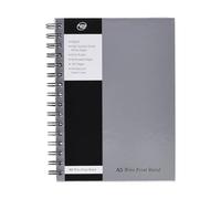 Pukka Notebook A5 Wirebound WRULA5 – Hardcover Ruled 160 Pages Silver – Pack of 5