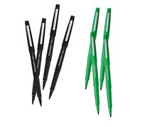 Pukka Papermate Flair Felt-Tip Pen Bundle Black Pack of 4 & 4x Green Pens for Writing Pukka Multicolor