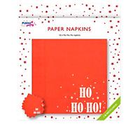 Pukka Party Christmas Napkins Red 2 ply 16x16 cm Pack of 16