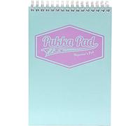 Pukka Wirebound Card Cover Reporters Shorthand Notebook Ruled 160 Pages Pastel Blue/Pink/Mint (Pack 3)