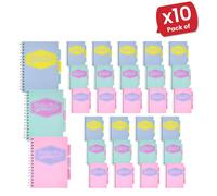 Pukka Pastels Project Book A5 Mixed - 10 Packs Pukka Multicolor