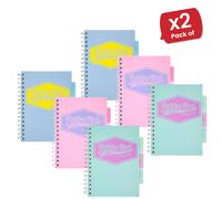 Pukka Pastels Project Book A5 Mixed - 2 Packs Pukka Multicolor