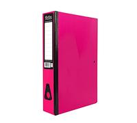 Pukka Pink A4 Glossy Box File with Document Clip & Push Lock School Work Office 70mm Spine File Organiser