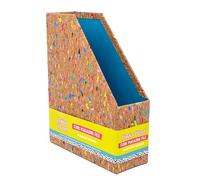 Pukka Planet Cork A4 Magazine File Organiser - Made from Real Cork and Recycled Board - Natural, Biodegradable, Renewable Eco-Friendly Sourcing - 25 x 9 x 31.5cm