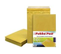 Pukka Post & Packaging Bubble Lined Envelopes Gold Peel and Seal Size g 250mmx35