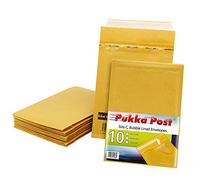 Pukka Post & Packaging Bubble Lined Envelopes Gold Peel and Seal Size C 170mmx22