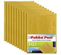 Pukka Post & Packaging Bubble Lined Envelopes Gold Peel and Seal Size K 370mmx48