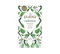 Pukka Radiance Inner Glow Organic Herbal Tea Sachets 36g 20ea | For a fresh finish, Gentle, sweet aromatic, cooling finish, Naturally caffeine-free, organically grown