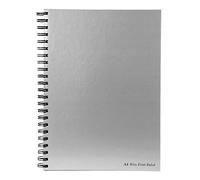 Pukka ST-7498936 A4 Wirebound Book, 90gsm, 160 Pages, Silver, Pack of 5