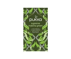 Pukka Supreme Green Matcha Fairtrade WWF Tea (20 Pack)