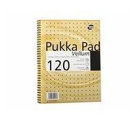 Pukka Pad vellum A4 wire bound notebook 80gsm ruled and margin 120 pages
